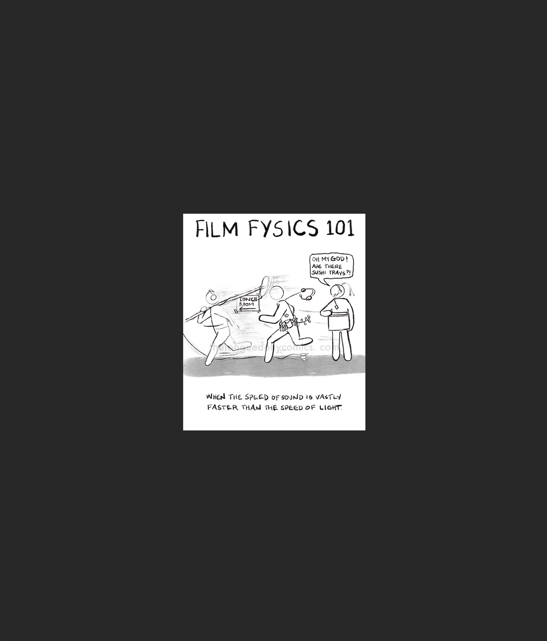 Film Physics: Sound vs Light Speed at Lunch