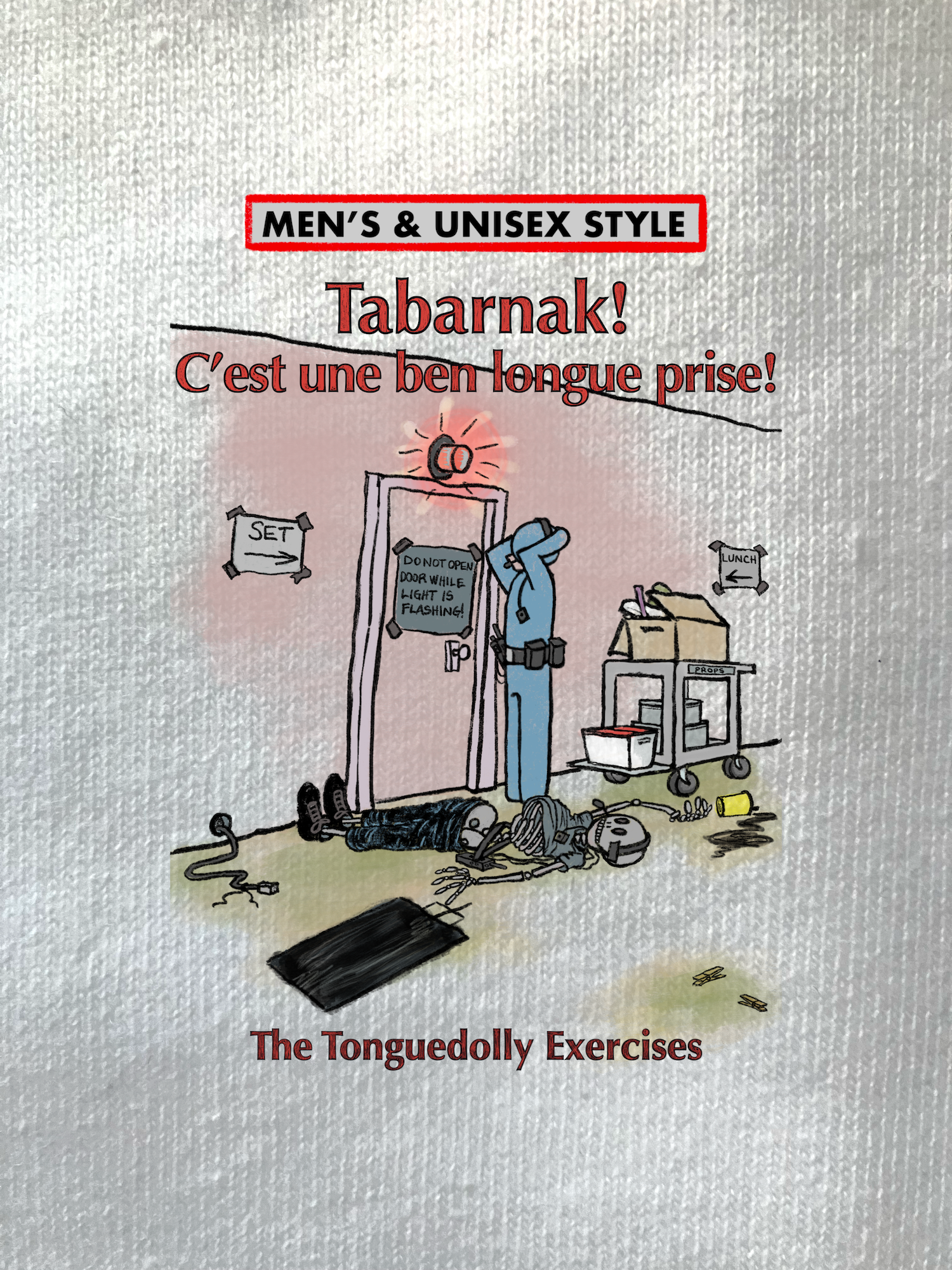 The Tonguedolly Comics, Famous Movie Quotes, "C'est Une Ben Longue Prise!" The Long Take, Men's & Unisex T-Shirts/ Hoodies/ Sweatshirts