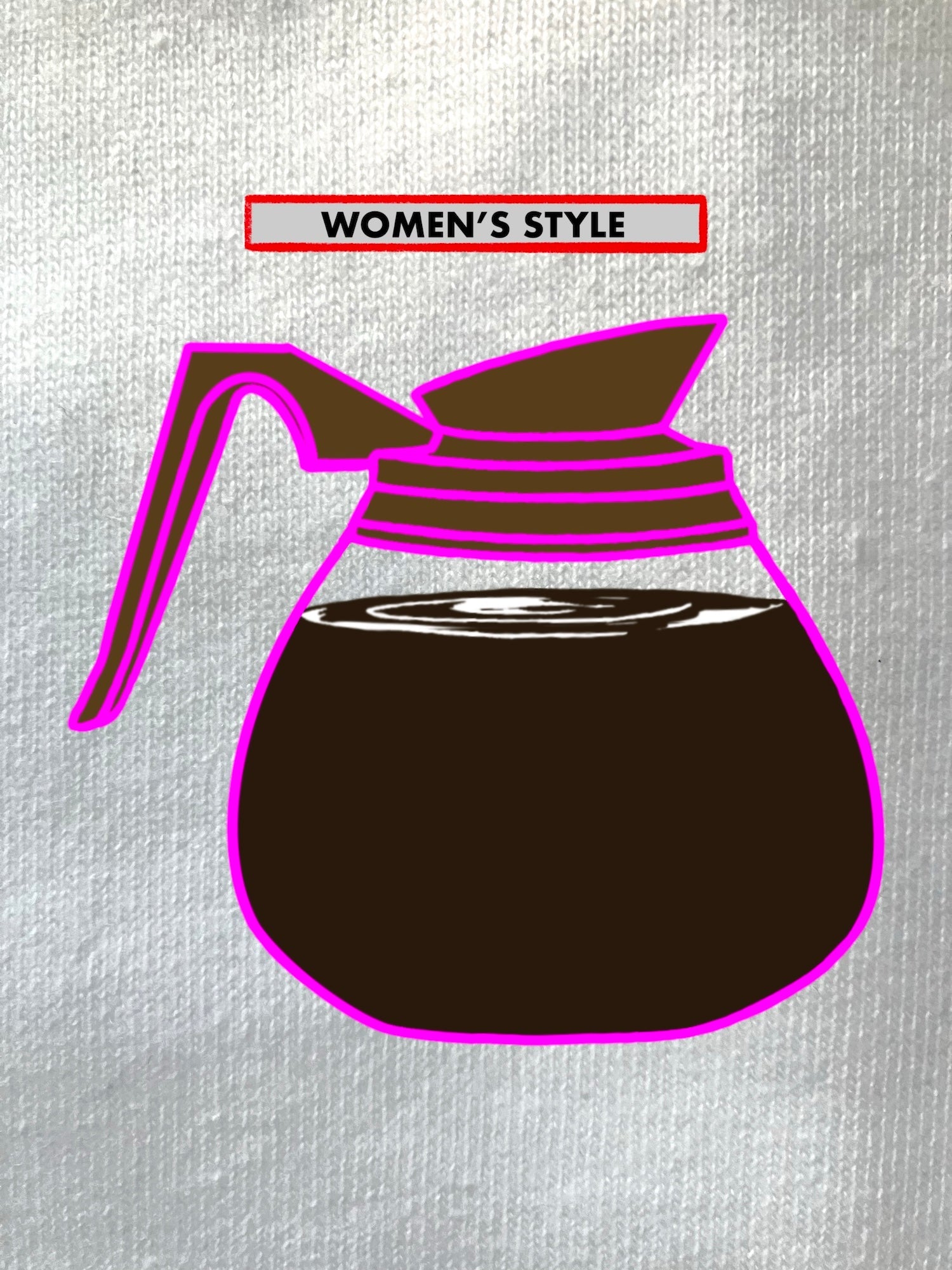 1/2 Apple, Pot O' Coffee, WOMEN'S T-Shirts/Sweatshirts/Hoodies