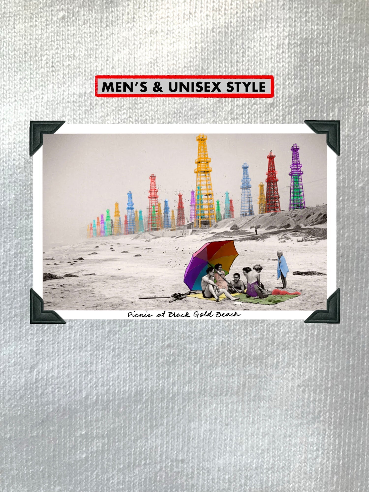 1/2 Apple, Black Gold Beach, MEN'S & UNISEX T-Shirts /Sweatshirts /Hoodies