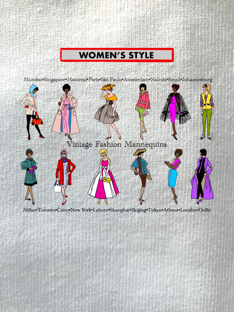 1/2 Apple, Vintage Fashion Mannequins, WOMEN'S T-Shirts/Sweatshirts/Hoodies