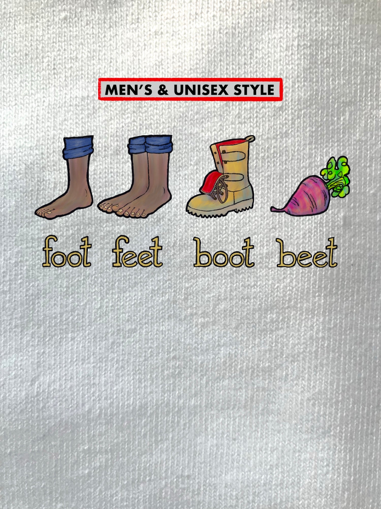 1/2 Apple, WEIRD ENGLISH, Foot Boot, Men's & Unisex T-Shirt's/ Hoodies/ Sweatshirts