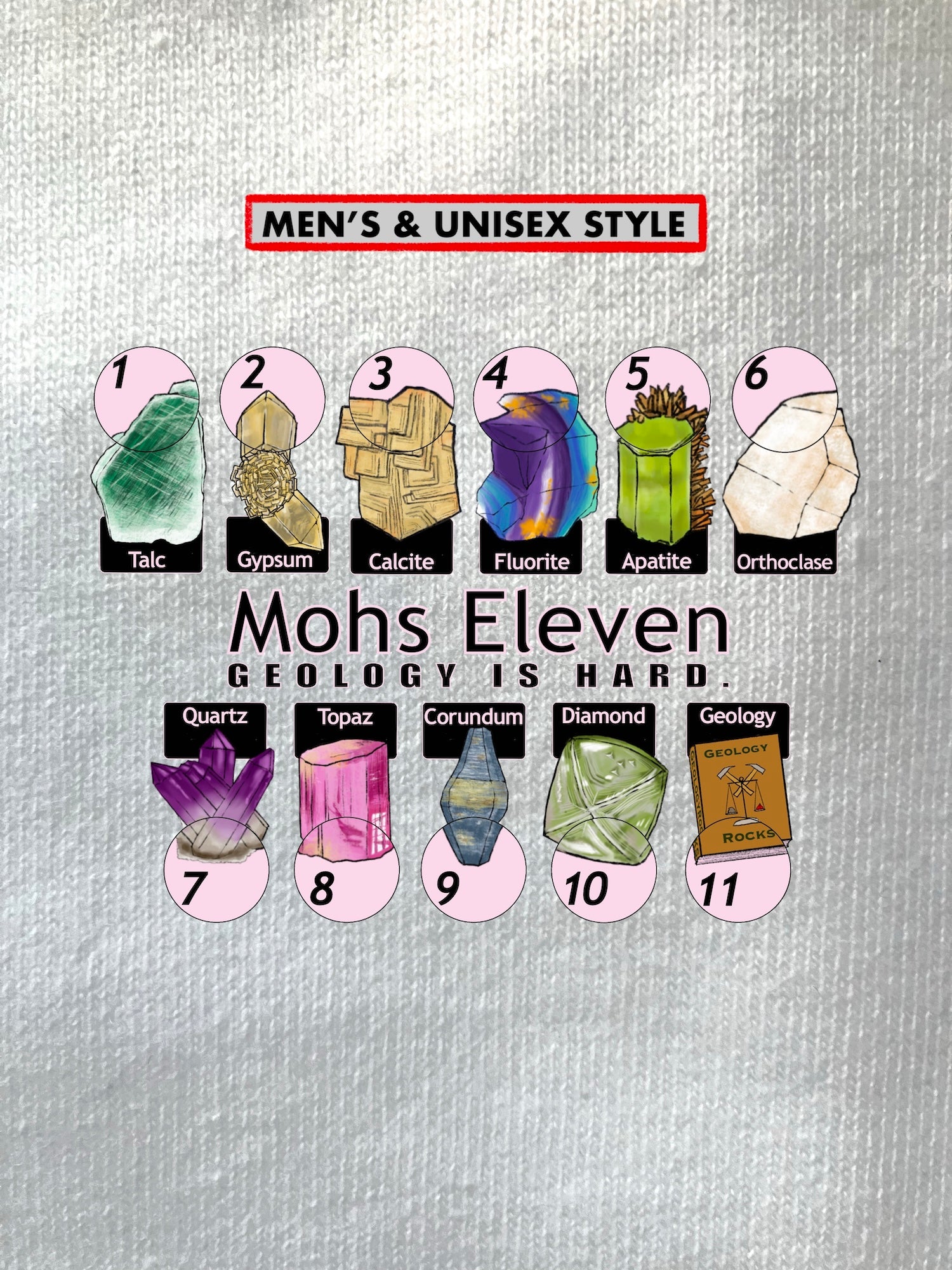 1/2 Apple, Mohs Eleven, MEN'S & UNISEX T-Shirts/Sweatshirts/Hoodies