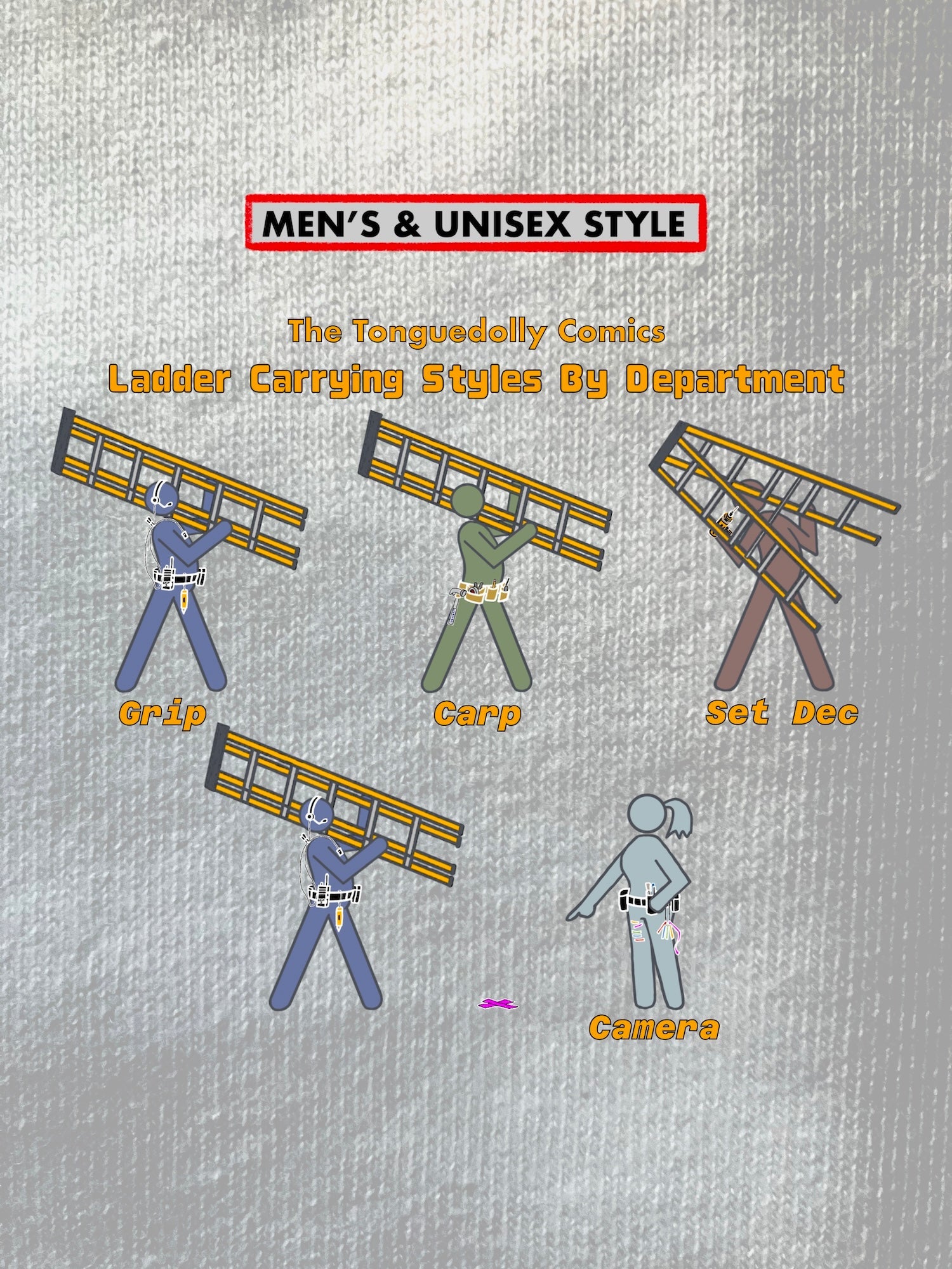 The Tonguedolly Comics, Ladder Styles, Men's & Unisex T-Shirts/Hoodies/Sweatshirts