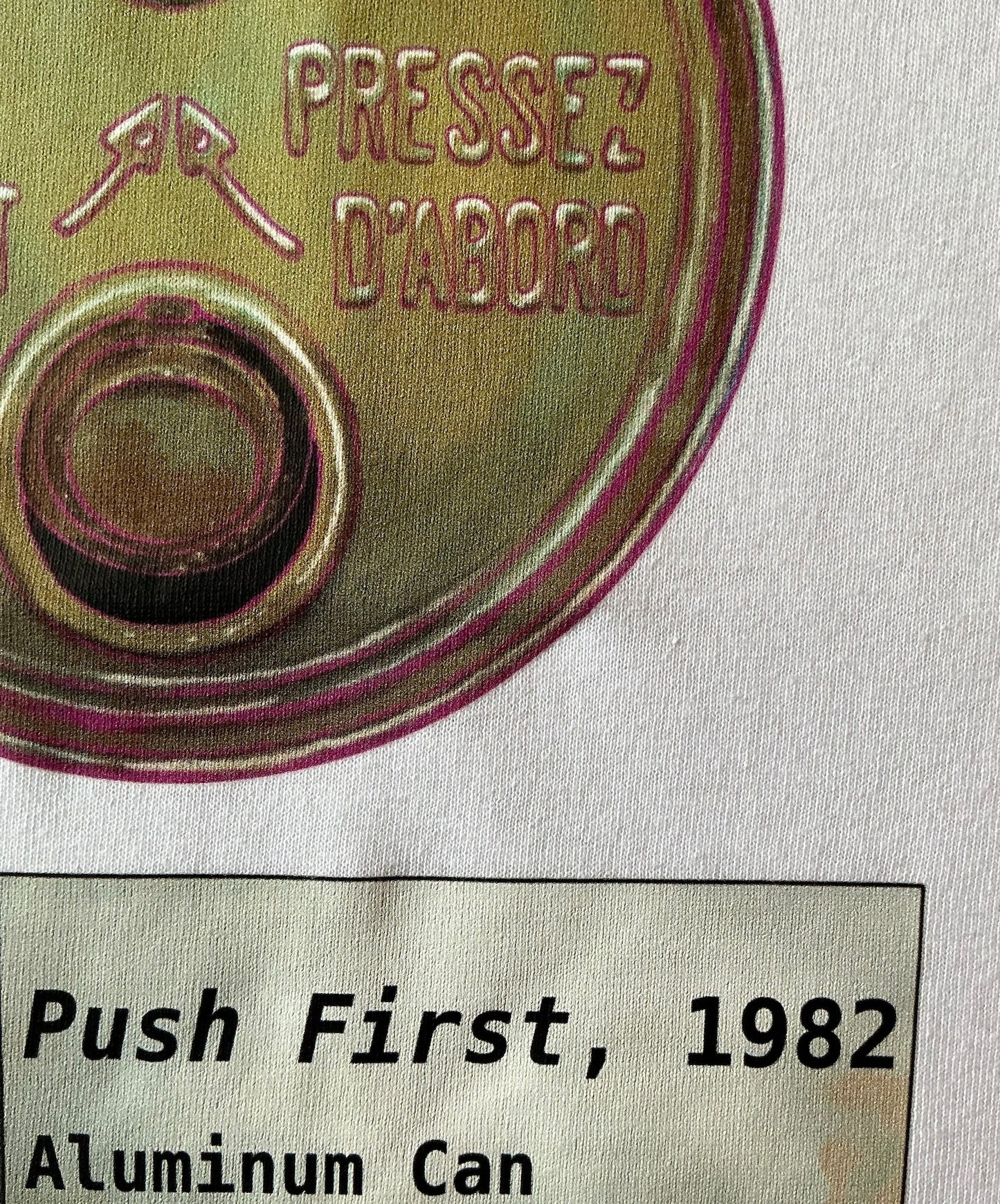 1/2 Apple, Pop Art , Push First, Gildan 5000 Cotton, Adult Unisex T-Shirt