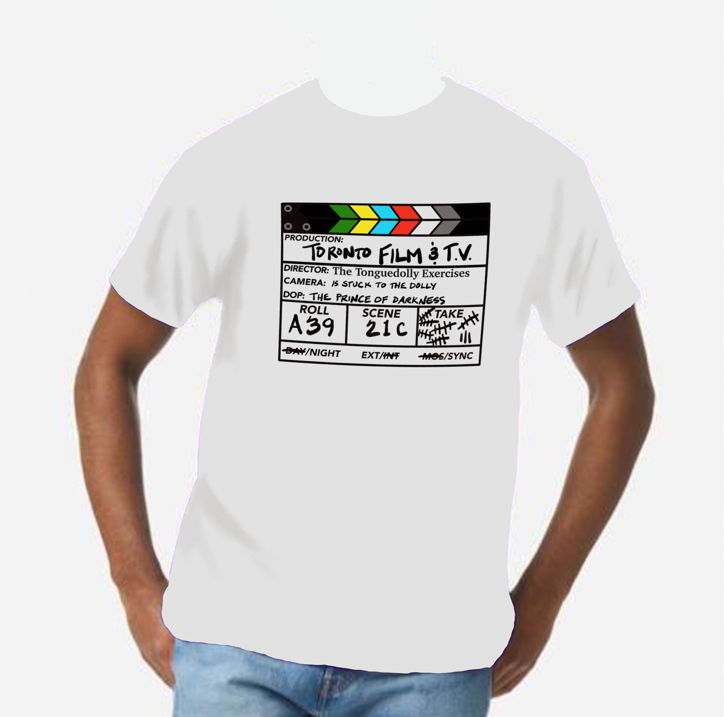 The Tonguedolly Comics, Toronto on the Slate, No BG, Gildan 5000 Cotton, Unisex T-Shirts
